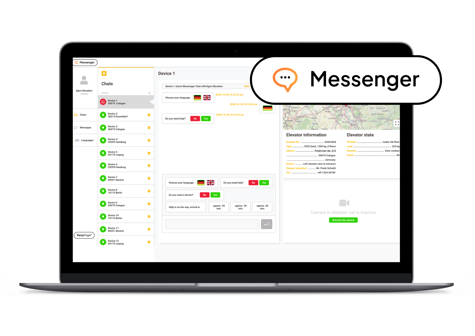 flexyPage Messenger