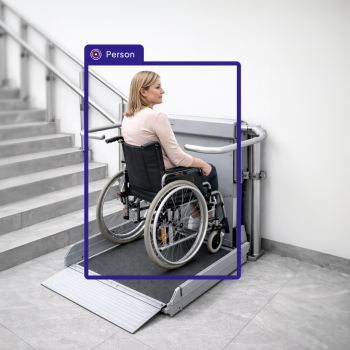 Showcase Plattformlift Personenerkennung für Plattformlifte